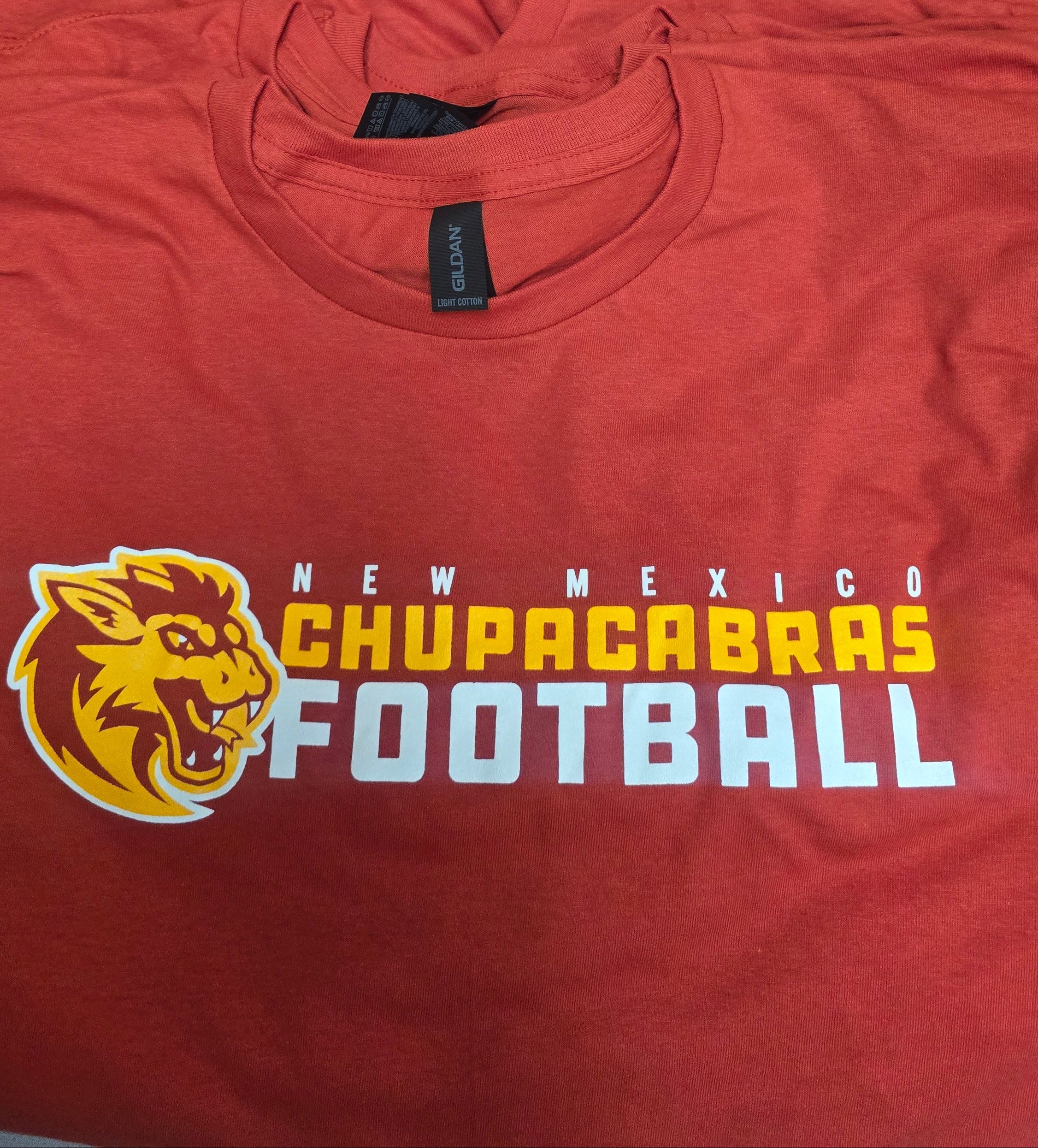 Adult Long Word Logo Red Shirt